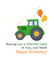 Classic Birthday Card - Tractor - Balloons created by Dandelion Stationery