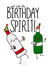 Punny Birthday Card - Birthday Spirit! - Alcohol created by Leanneco.Studio