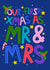 First Christmas as Mr & Mrs - Christmas Card for Wife or Husband - Just Married created by Ludicrous Prints