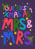 First Christmas as Mrs & Mrs - Christmas Card for Wife - Just Married - LGBTQ+ created by Ludicrous Prints