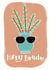 Cool Birthday Card - House Plant - Happy Birthday - Aviators created by Lucky Fox