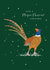 Funny Festive Pheasant Christmas Card created by Klara Hawkins