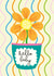 Cute Hello Baby Flowerpot card created by Skew Whiff Design & Illustration