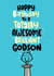 Cute Birthday Card - For Godson - Totally Awesome created by Pink wink