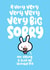 Cute Sorry Card - Rabbit - Humble Pie created by Pink wink