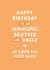 Cute Birthday Card - For Brother & Uncle - We Love You Very Much! created by Fliss Muir