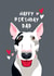 Cute Birthday Card - For Dad - English Bull Terrier created by Diva Doodle Designs