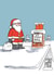 Funny Christmas Card - Santa Comic - No Junk Mail created by Cardinky