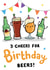 Fun Birthday Card - 3 Beers For Birthday Beers! - Beer created by Sarah-Anne Brown