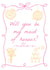Pretty Wedding Card - Bridesmaid created by Blush & Blossom