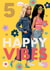 Barbie 5th Birthday Card – Happy Vibes created by Danilo