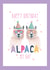 Cute Happy Birthday Card - Alpaca - Lama - Farm Animal created by Patricia Grace