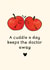 Funny Valentine's Day Card - Apples - Cuddle created by CBL