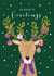 Classic Christmas Card - Reindeer - Season's Greetings created by Klara Hawkins