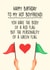 Funny Birthday Card - For Boyfriend - Red Flag Green Flag created by Bellollage