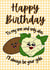 Cute Birthday Card - Indian Food - Aloo To My Gobi created by Sukhi Writes Stuff