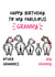 Cute Birthday Card - For Granny - Zebras created by Lyndsay Moon