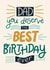 Classic Birthday Card - Best Dad Ever created by Christine Cuddihy Illustration