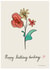 Arty Birthday Card - Darling - Flowers created by Sam Musa