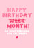 Cute Birthday Card - For Her - Birth Month? created by Pink Peach Cards