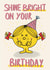 Cute Birthday Card - Little Miss Sunshine - Mr. Men created by Mr. Men