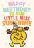 Cute Birthday Card - Mr. Men - Little Miss Sunshine created by Mr. Men