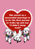Cute Valentine's Day/Anniversary Card - Successful Marriage - Lambs created by Phaedra Peer