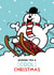 Cute Christmas card - Mr. Men - Mr. Snow created by Mr. Men