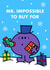 Cute Christmas Card - Mr. Men - Mr. Impossible To Buy For created by Mr. Men