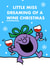Cute Christmas Card - Little Miss Dreaming Of A Wine Christmas - Mr. Men created by Mr. Men