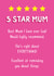 Funny Birthday/Mother's Day Card - Star Rating - Best Mum created by Sunny side Studios
