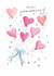 Traditional Anniversary Card - Heart Balloons created by Gabrielle Solly Illustration