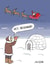 Funny Christmas Card - Igloo-dweller - Santa Flying Overhead created by Phil Witte