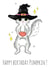 Cute Birthday Card - Pumpkin - Cat created by Whimsical Witchcraft