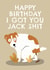 Funny Birthday Card - From The Dog - Jack Shit created by AbiGoLucky