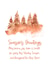 watercolor pine trees -Season's Greetings card created by preeta varkey