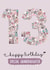 Cute 13th Birthday Card - For Granddaughter - Makeup created by Rulu