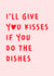 Cute Valentine's Day Card - Kisses - Dishes created by Kind of Simple Designs