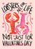 Cute Valentine's Day Card - Lobsters For Life created by Sweetlove Press