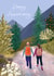 Fun Anniversary Card - Hiking - Adventure created by Debbie Daley Illustrations