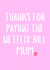 Cute Mother's Day Card - Netflix Bill - Heart created by Amy (Hedgecards)