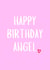 Cute Birthday Card - For Her - Angel created by Amy (Hedgecards)