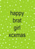 Fun Christmas Card - Brat Girl - Charli XCX created by Cards from Designers