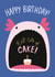 Cute Birthday Card - Axolotl - Cake created by Little Art