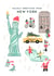 Cute Christmas Card - New York created by Laura Bercovich