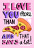 Cute Valentine's Day Card - Love You More Than Pizza created by Daria Radzhabova
