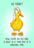 Cute 40th Birthday Card - Duck - Old Bird created by Poppy & Mabel 