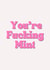 Cute Thank You Card - You’re Fucking Mint - Pink created by Sunnie Love Co.