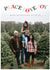 Holiday Garland Christmas Card - Happy Holidays Banner - Peace Love Joy created by Laura Bercovich