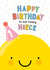 Cute Birthday Card - 1st - For Niece - Smiley Face created by Macie Dot Doodles